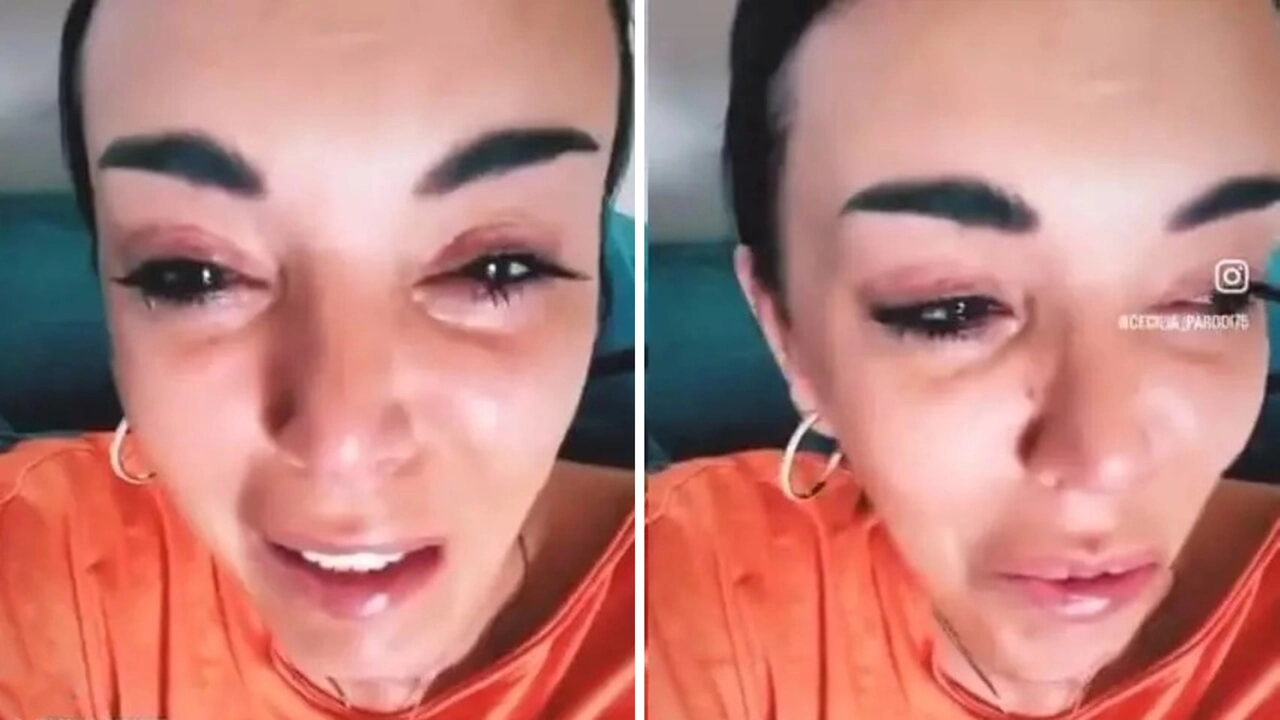 Due frame del video per cui Cecilia Parodi è accusata