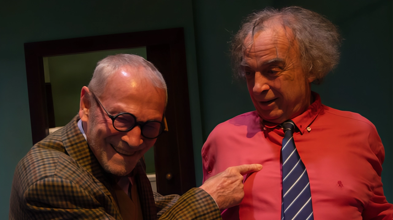 Umberto Orsini (classe ’34) e Franco Branciaroli (del ’47) in scena al Manzoni Umberto Orsini (classe ’34) e Franco Branciaroli (del ’47) in scena al Manzoni