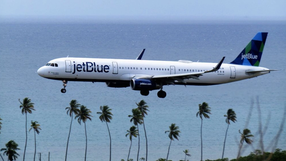 Aereo JetBlu usato da Ita Airways nella tratta Palermo Milano Linate