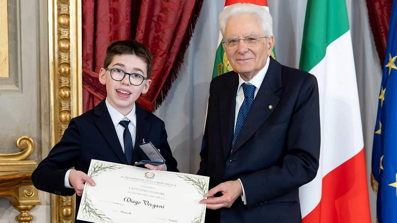 Diego Vergani è stato in trasferta a Roma dove, insieme ad altri 28 ragazzi, ha ricevuto l’onorificenza speciale della Repubblica Diego Vergani è stato in trasferta a Roma dove, insieme ad altri 28 ragazzi, ha ricevuto l’onorificenza speciale della Repubblica