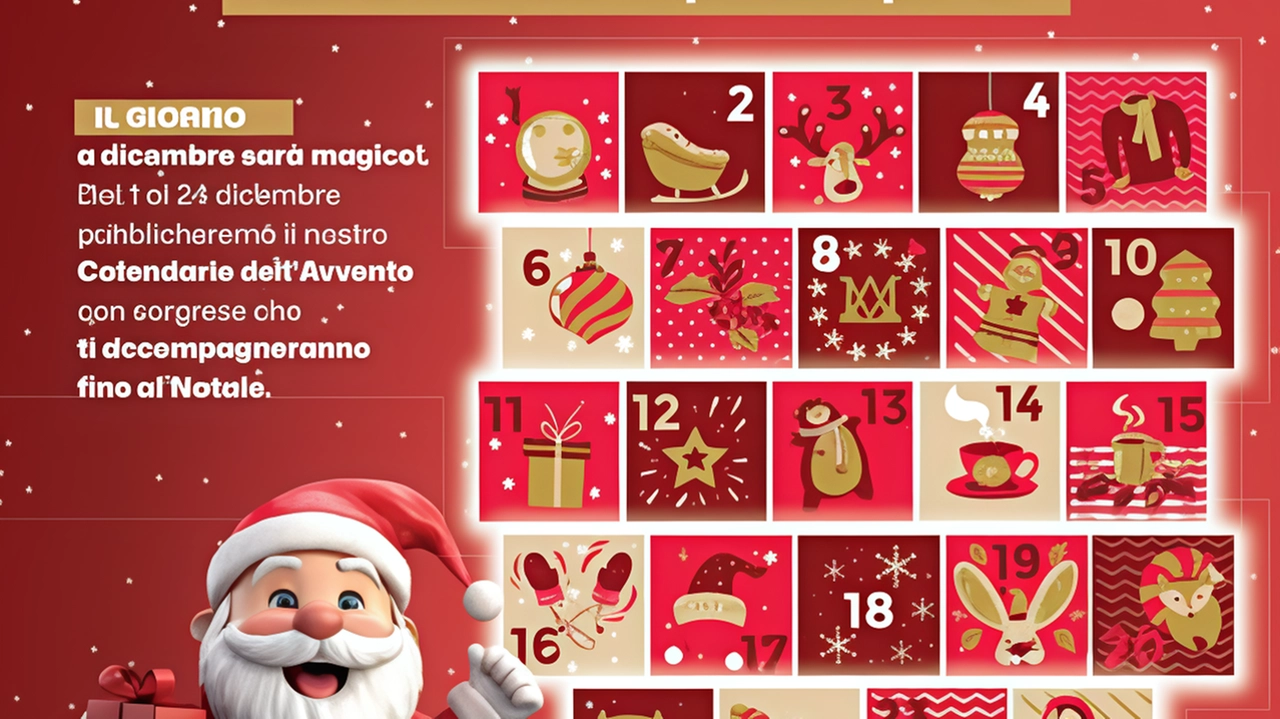 Il calendario dell’Avvento firmato Il Giorno che renderà per i nostri lettori l’attesa del Natale ancora più entusiasmante e divertente Il calendario dell’Avvento firmato Il Giorno che renderà per i nostri lettori l’attesa del Natale ancora più entusiasmante e divertente