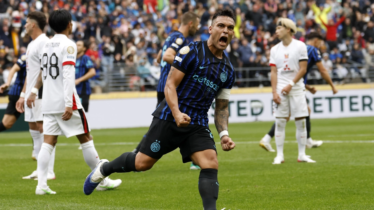 Lautaro Martinez in gol contro i gipponesi dell'Urawa Red Diamonds Lautaro Martinez in gol contro i gipponesi dell'Urawa Red Diamonds