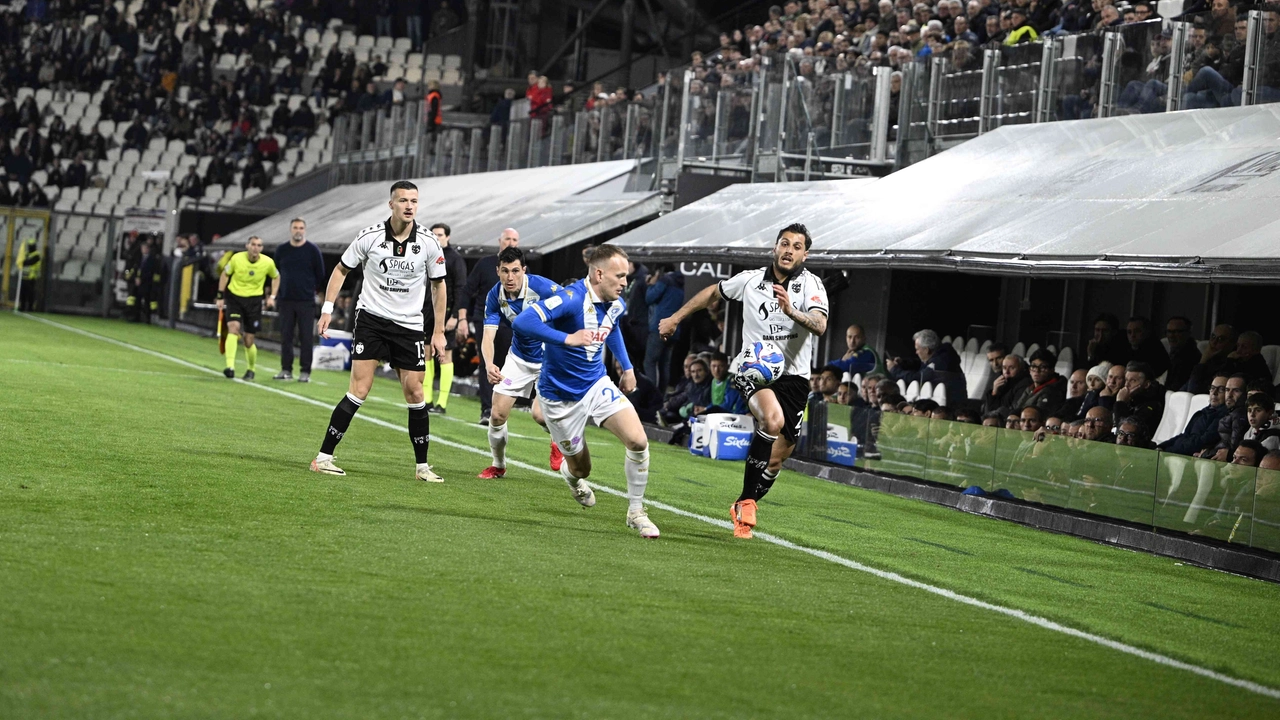 Un momento di Spezia-Brescia