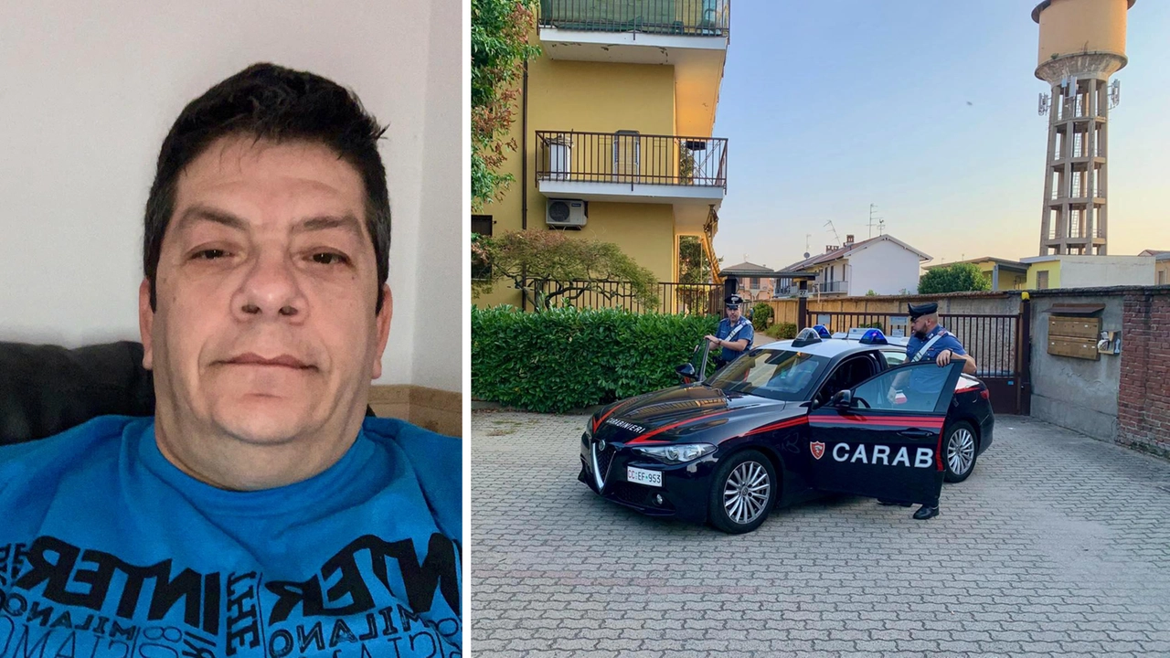 Giuseppe Sgroi e i carabinieri fuori dalla casa dove è avvenuto il delitto Giuseppe Sgroi e i carabinieri fuori dalla casa dove è avvenuto il delitto