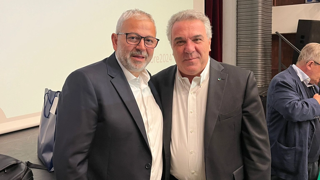 Giovanni Abimelech con il leader nazionale della Cisl Luigi Sbarra Giovanni Abimelech con il leader nazionale della Cisl Luigi Sbarra