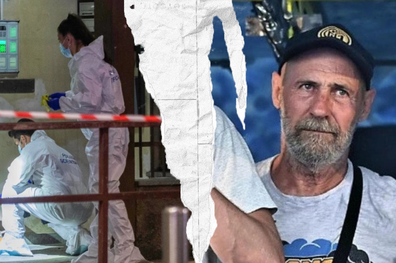 A sinistra, il luogo dell'omicidio di Vittorio Boiocchi (nella foto a destra)