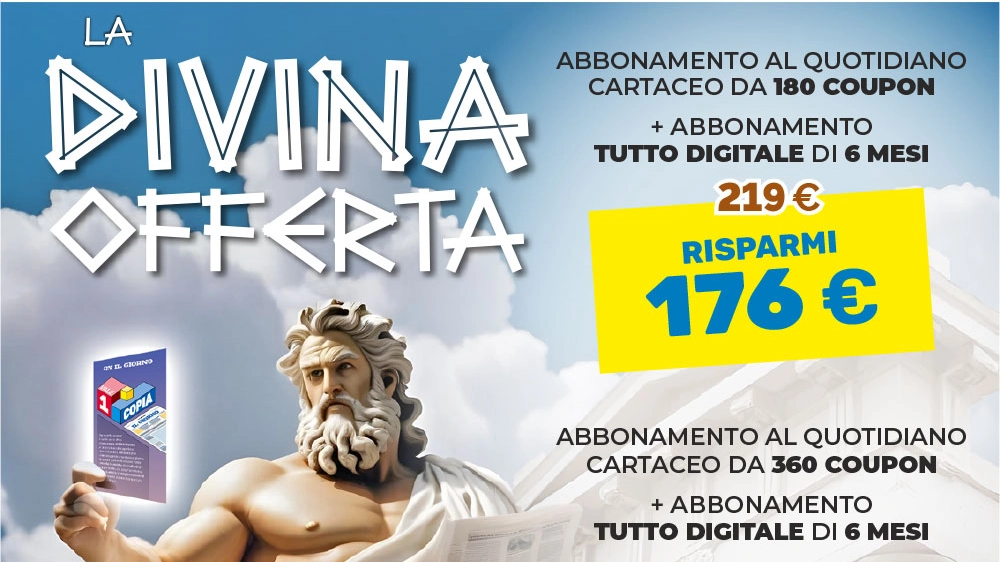 Si può attivare l’offerta con il tagliando pubblicato sul quotidiano oppure online al sito web abbonamenti.ilgiorno.it Si può attivare l’offerta con il tagliando pubblicato sul quotidiano oppure online al sito web abbonamenti.ilgiorno.it