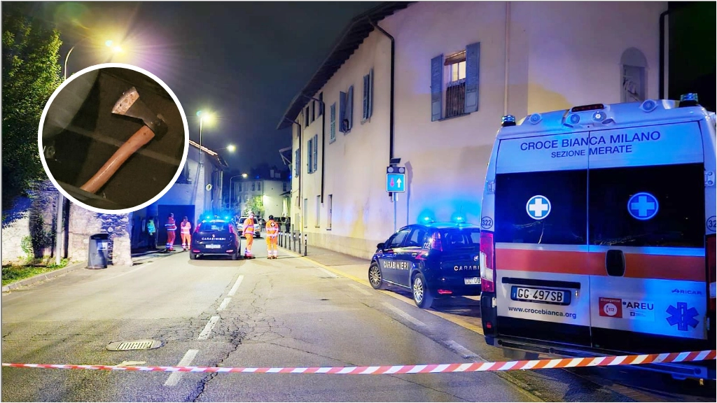 Robbiate, un uomo con un'ascia semina il panico in pieno centro Robbiate, un uomo con un'ascia semina il panico in pieno centro