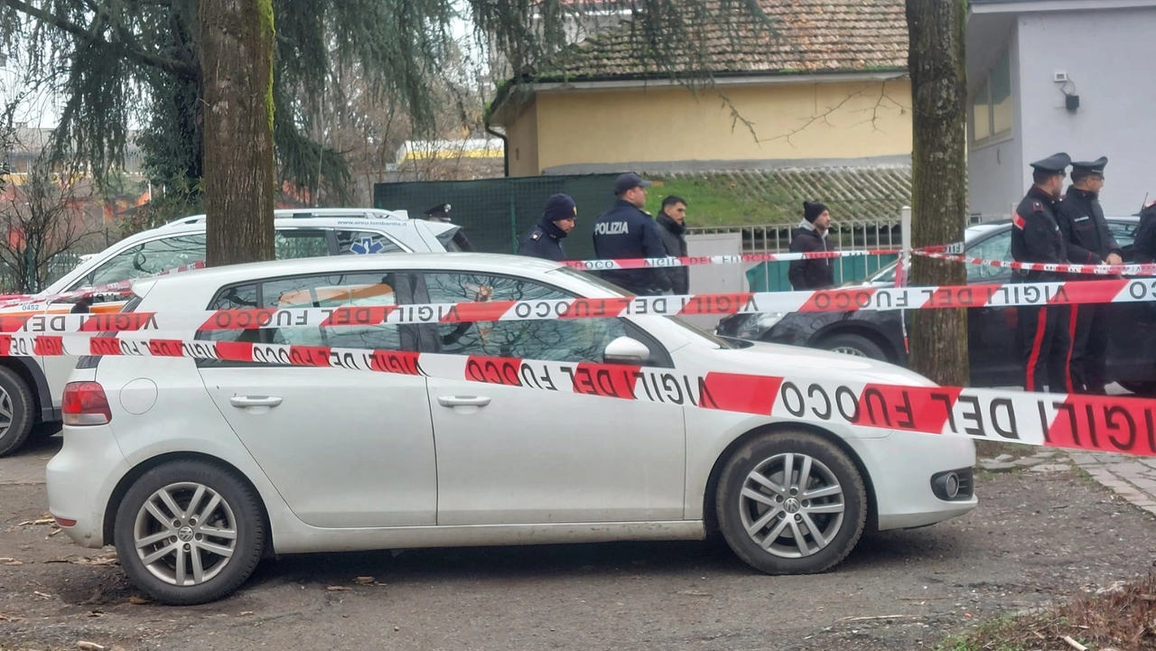 Il luogo del ritrovamento della vittima, piazza Omegna a Lodi Il luogo del ritrovamento della vittima, piazza Omegna a Lodi