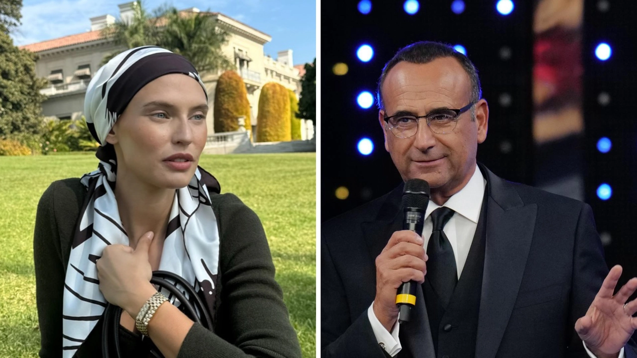 Bianca Balti e Carlo Conti, conduttore del Festival di Sanremo 2025 Bianca Balti e Carlo Conti, conduttore del Festival di Sanremo 2025
