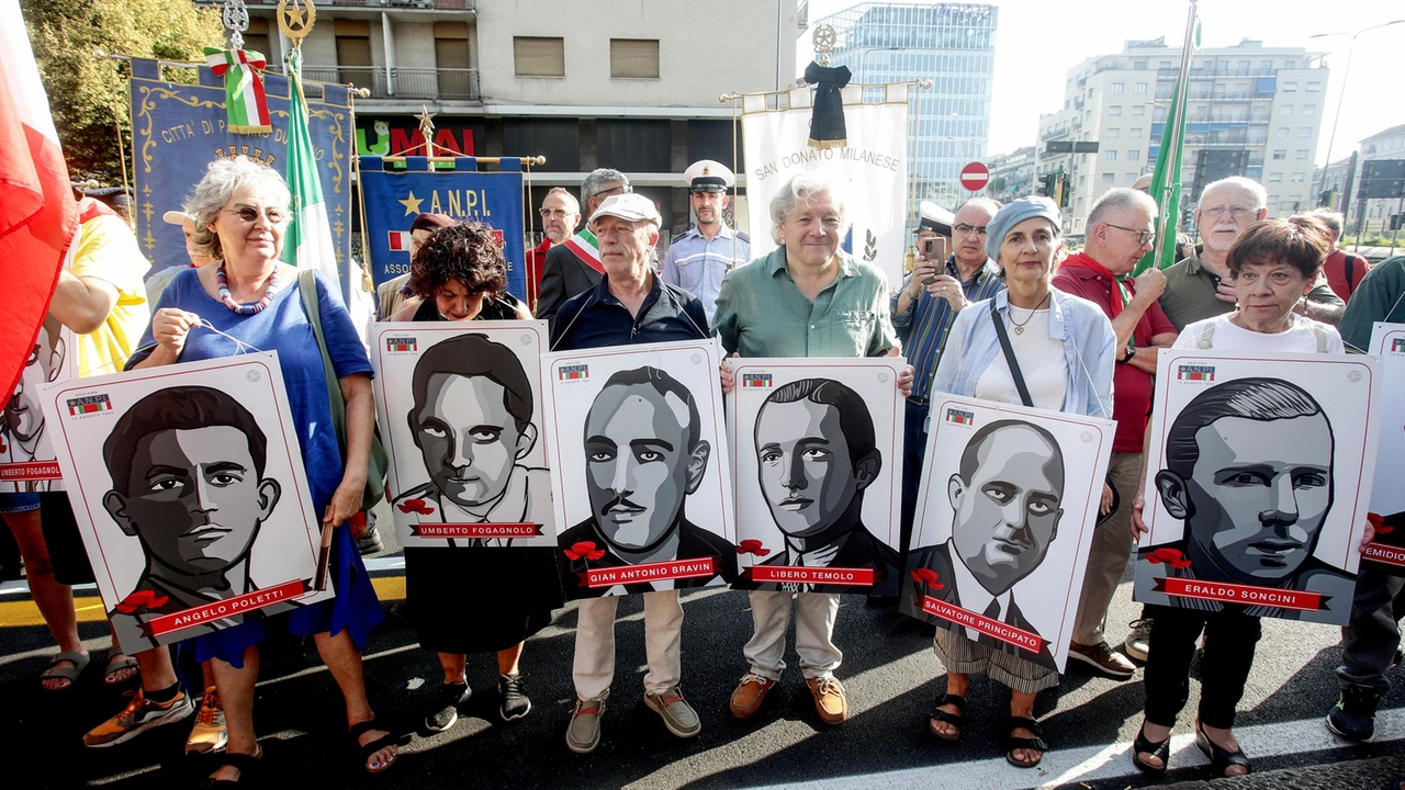 Commemorazione dei partigiani prelevati dal carcere di San Vittore e fucilati