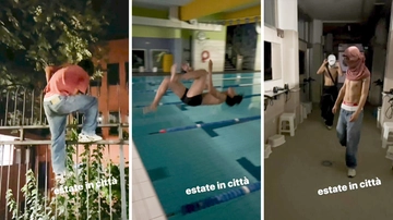 Incursione abusiva notturna in una piscina di Milano: ecco il nuovo blitz dello scalatore del Duomo