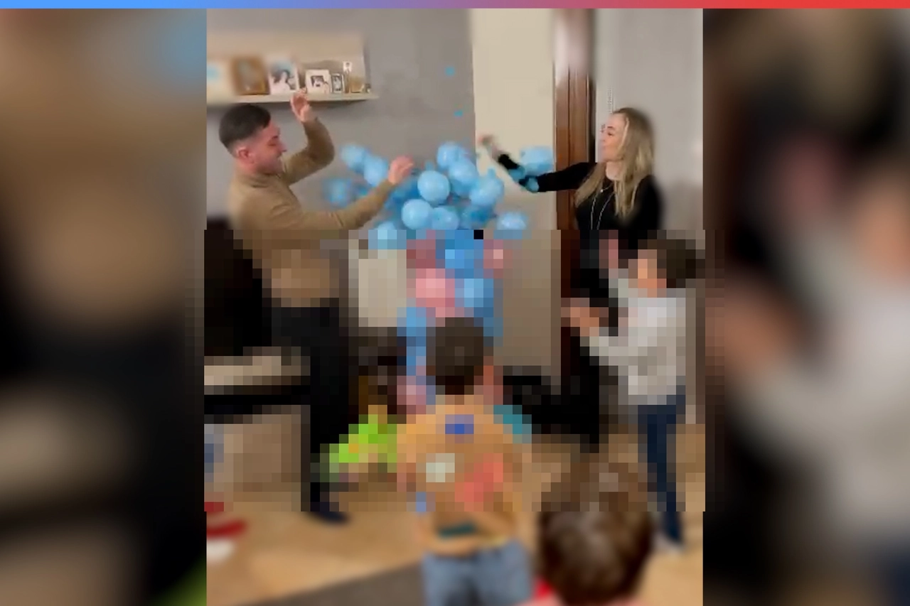La festa per il gender reveal di Thiago