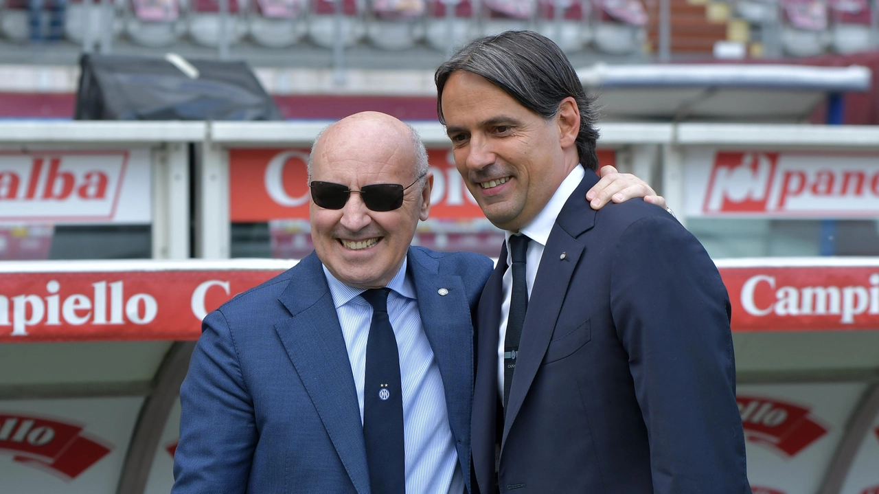 Beppe Marotta e Simone Inzaghi