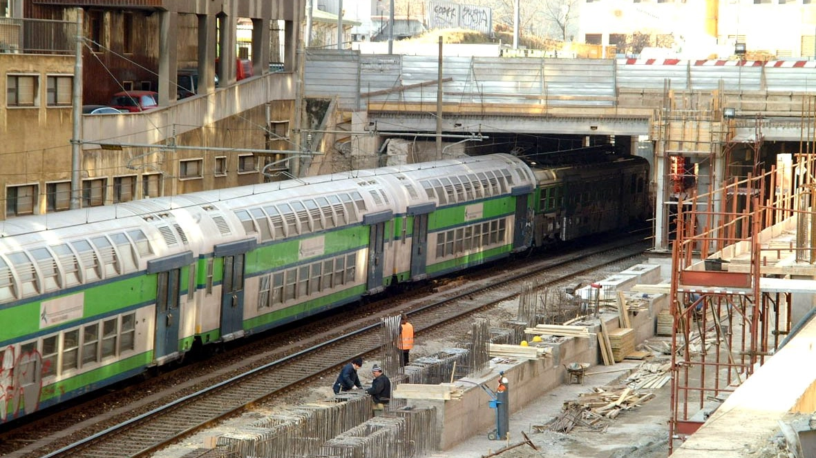 Una foto di archivio di treno a Milano
