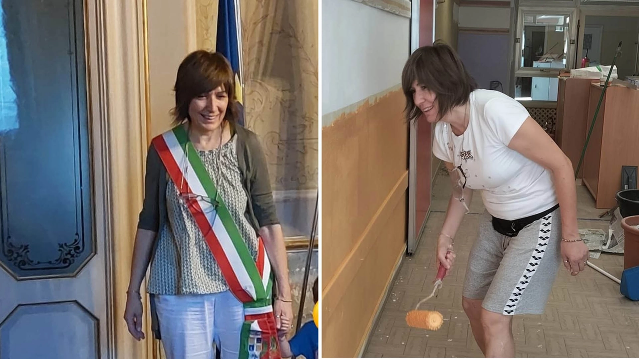 La neo eletta Orietta Berti non si è fatta spaventare dal caldo di metà estate Qui in azione con il rullo nelle aule della scuola dell’infanzia da rinfrescare La neo eletta Orietta Berti non si è fatta spaventare dal caldo di metà estate Qui in azione con il rullo nelle aule della scuola dell’infanzia da rinfrescare