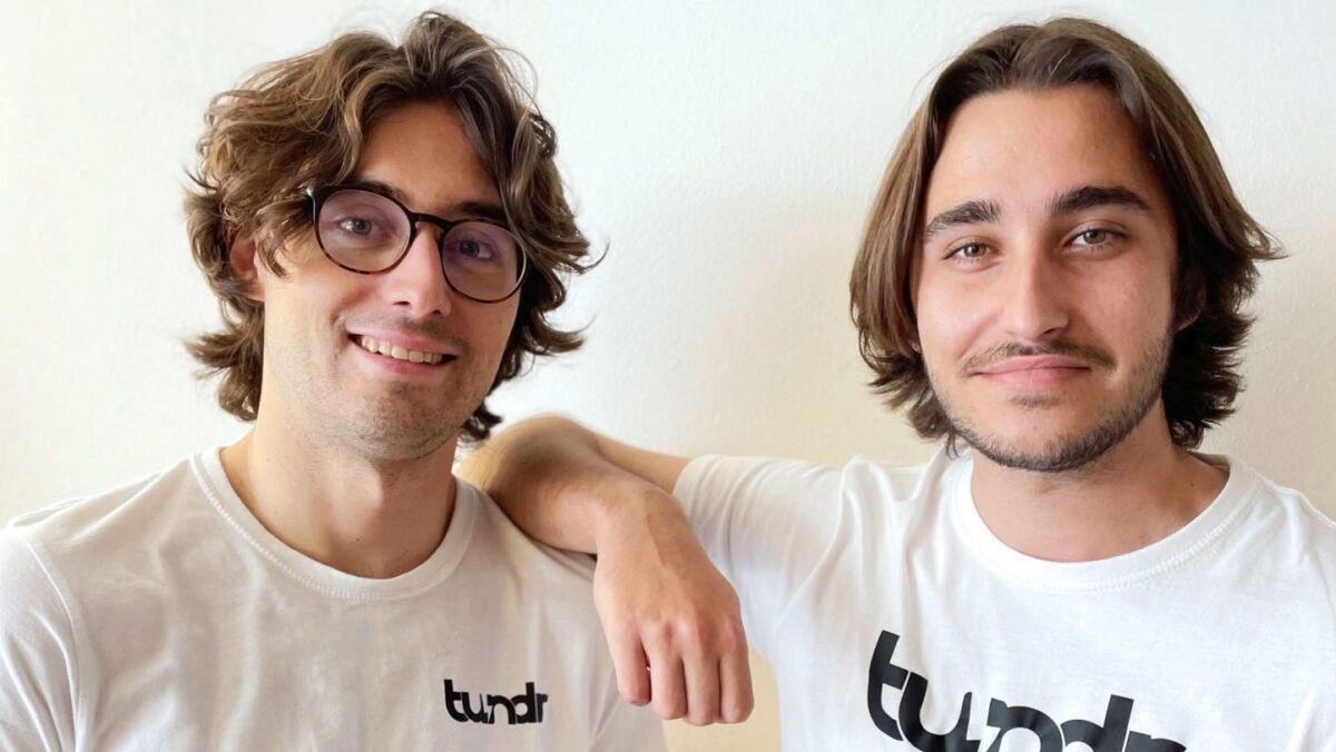 Giorgio e Jules, co-fondatori di Tundr con Luca Milesi Giorgio e Jules, co-fondatori di Tundr con Luca Milesi