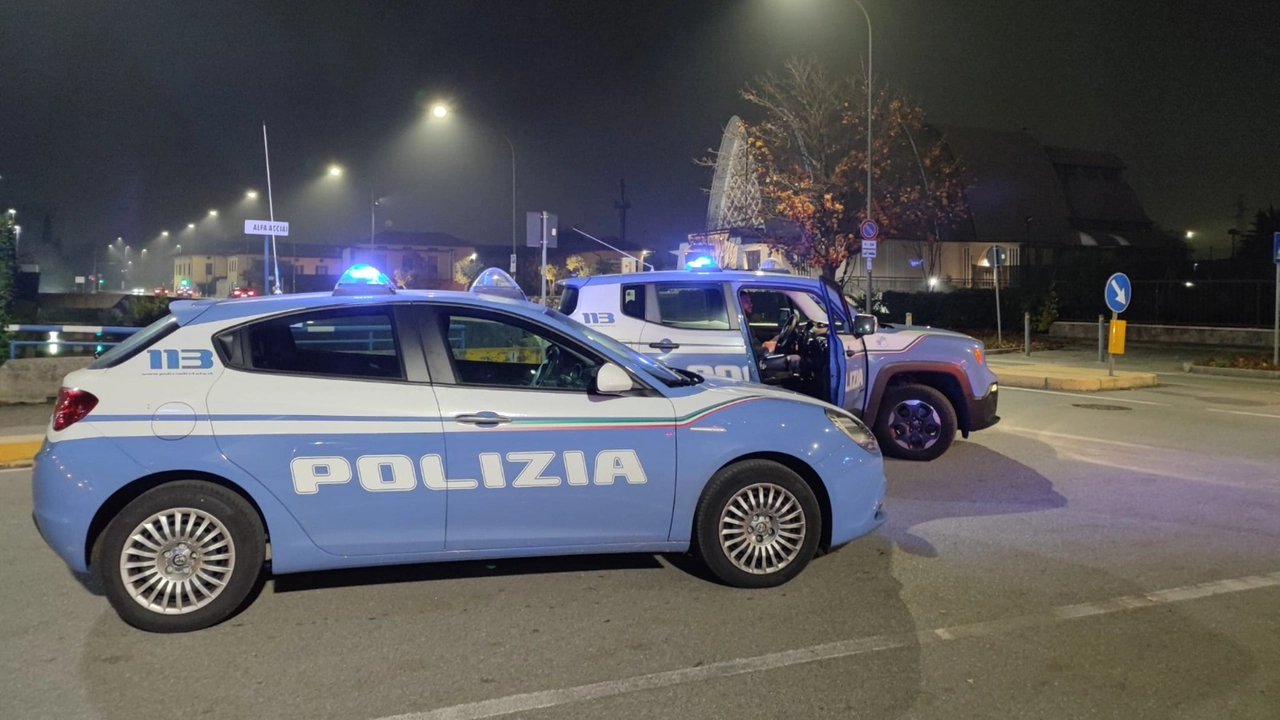 polizia al lavoro a brescia