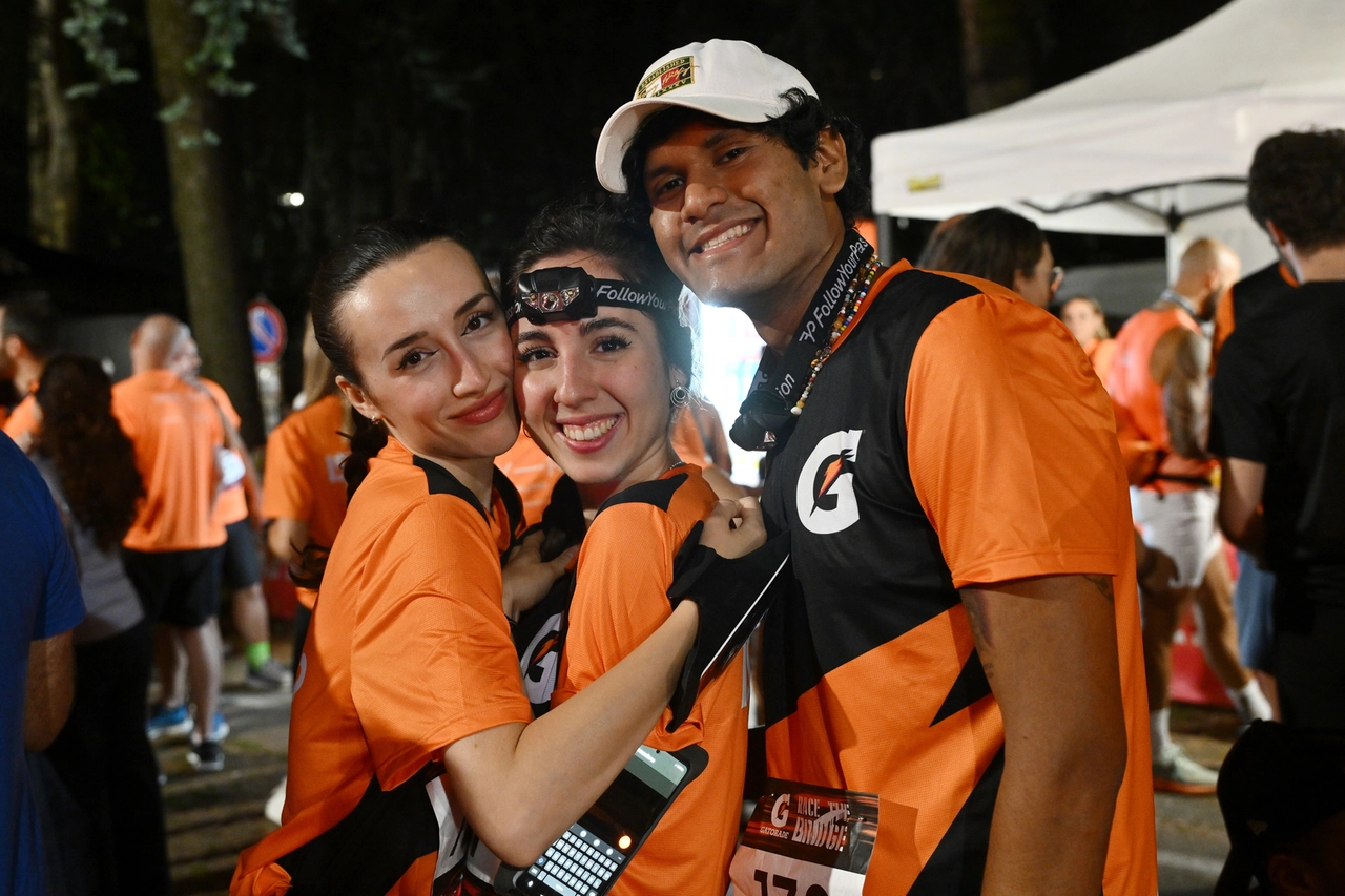 Alcuni partecipanti alla Gatorade Race The Bridge prima della partenza