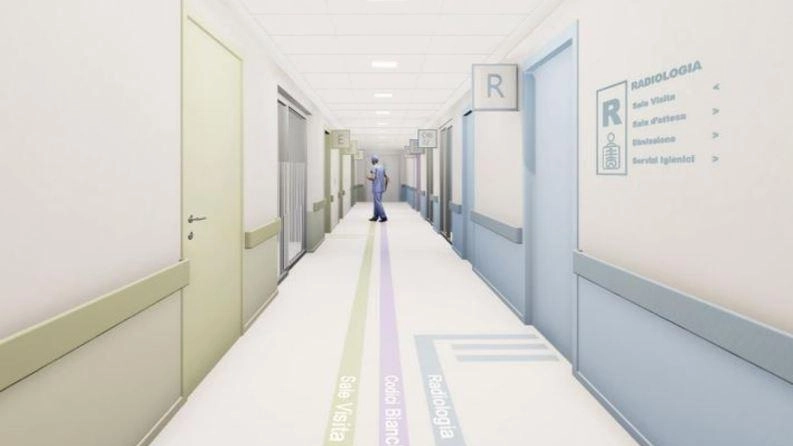 Un rendering del progetto di ampliamento del pronto soccorso del Gaetano Pini Un rendering del progetto di ampliamento del pronto soccorso del Gaetano Pini
