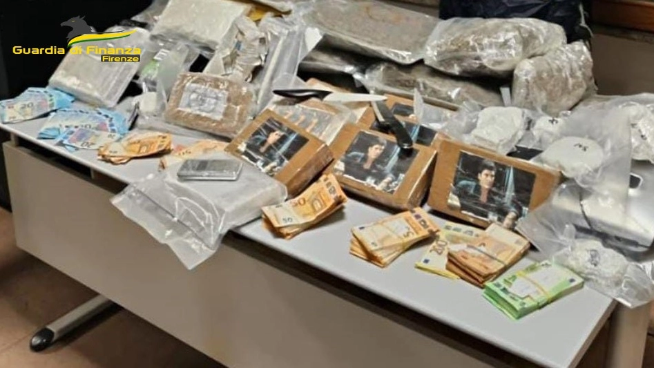 Parte della droga sequestrata Parte della droga sequestrata