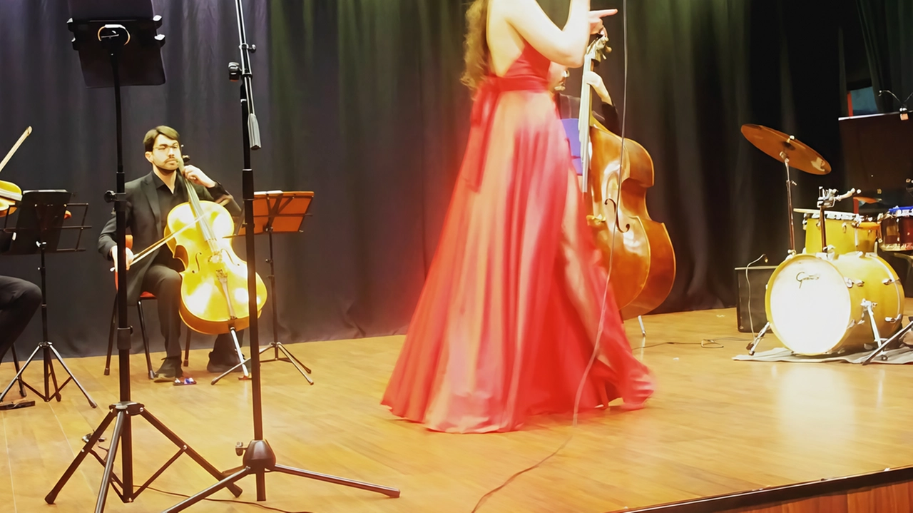Valeria Perboni e l’ensemble Jas-Jazz Acoustic String con Cesare Carretta Silvia Maffeis, Matteo del Soldà, Nicolò Nigrelli, Gabriele Rampi e Federico Negri
