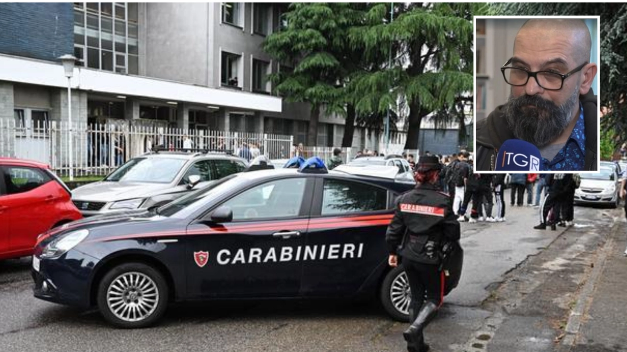 Aggredito da un 16enne, Rocco Latrecchiana (frame video Tg Lombardia) colpito al naso il primo giorno del suo incarico all’istituto Lombardini Aggredito da un 16enne, Rocco Latrecchiana (frame video Tg Lombardia) colpito al naso il primo giorno del suo incarico all’istituto Lombardini
