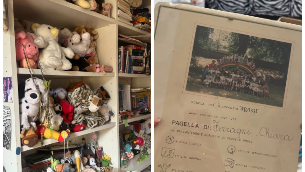 La cameretta e la pagella di Chiara Ferragni (foto profilo Instagram)