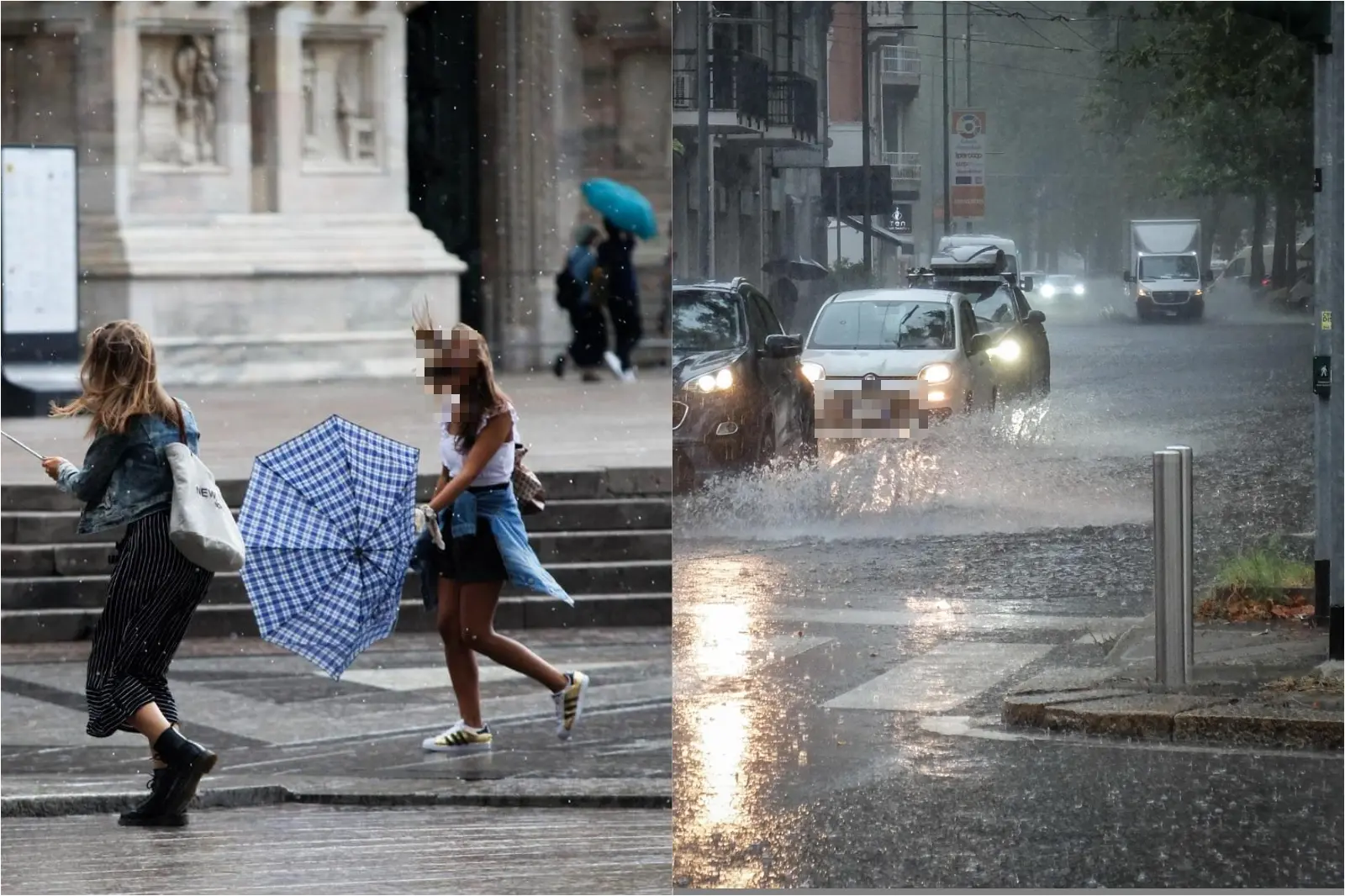 Pioggia e vento forte a Milano dopo il caldo record: risveglio “choc” in città. Maltempo: ecco fino a quando