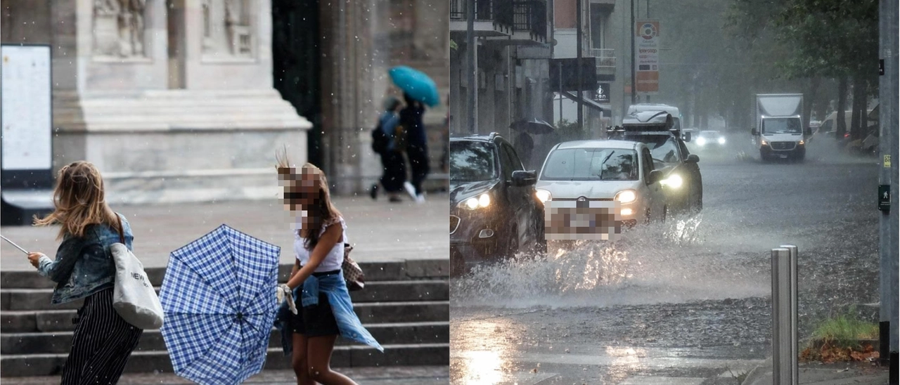 Pioggia e vento forte a Milano dopo il caldo record: risveglio “choc” in città. Maltempo: ecco fino a quando