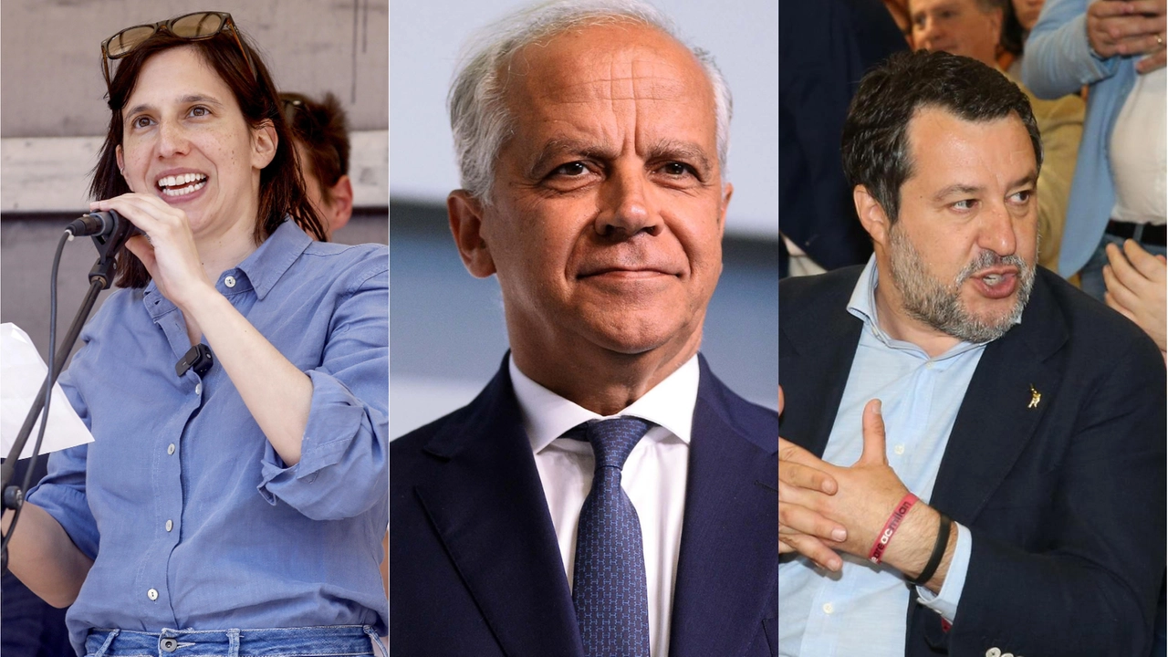 Il segretario Dem Elly Schlein, il ministro dell'Interno Piantedosi e il leader leghista Salvini Il segretario Dem Elly Schlein, il ministro dell'Interno Piantedosi e il leader leghista Salvini