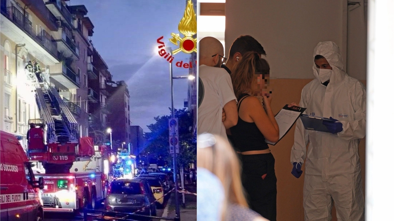 Il rogo a Sesto San Giovanni e le indagini della polizia scientifica