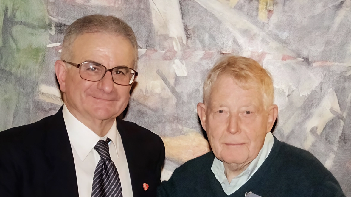 Piero Gallo, presidente della sezione Aido di Giussano, assieme a Reginald Green Piero Gallo, presidente della sezione Aido di Giussano, assieme a Reginald Green