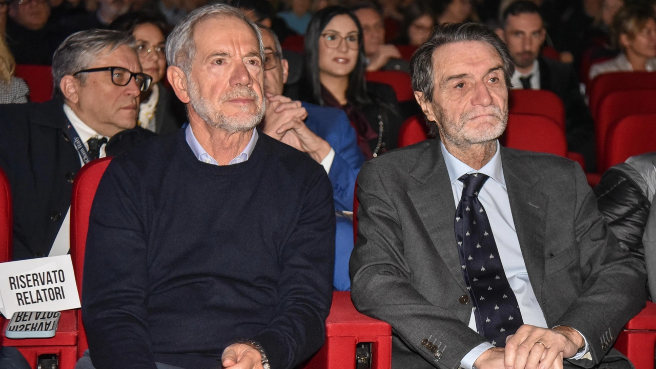 Guido Bertolaso e Attilio Fontana Guido Bertolaso e Attilio Fontana