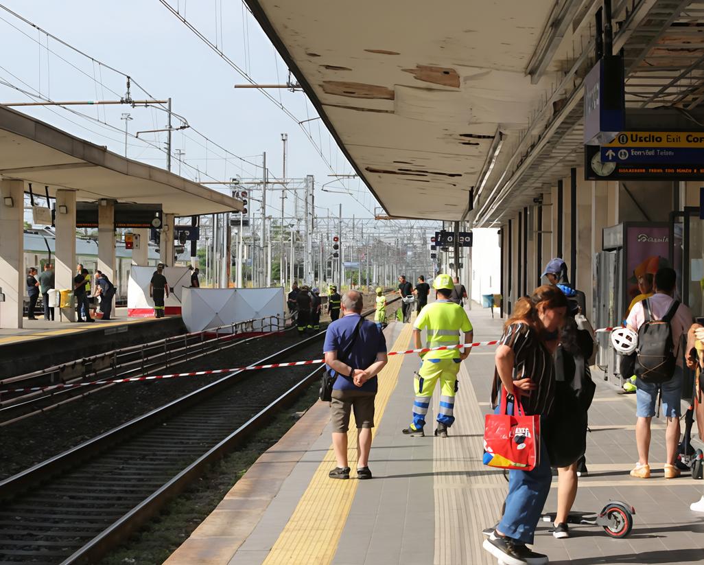 Un’altra tragedia in stazione. Quarantenne travolto e linea ferroviaria in tilt