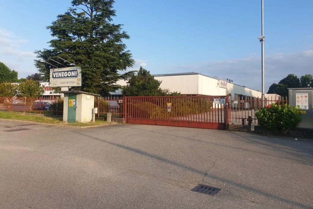 L'ingresso del salumificio Venegoni a Boffalora