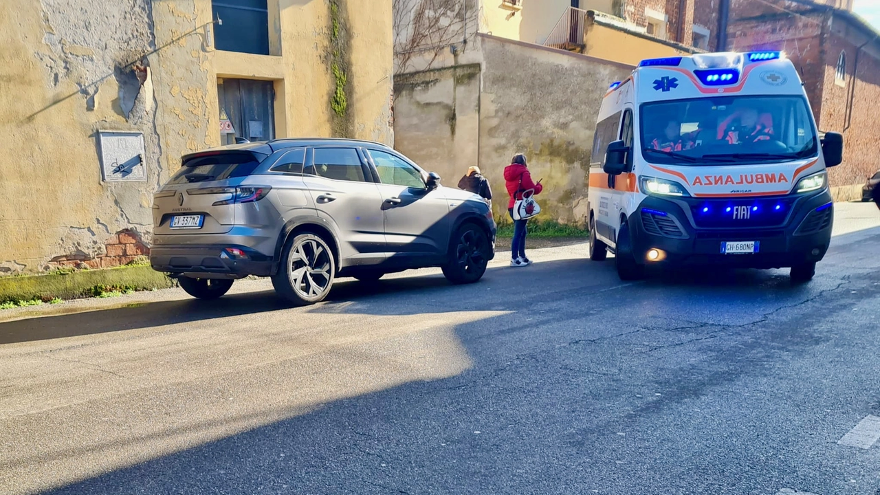 L'intervento dei soccorsi saniatari a Mede