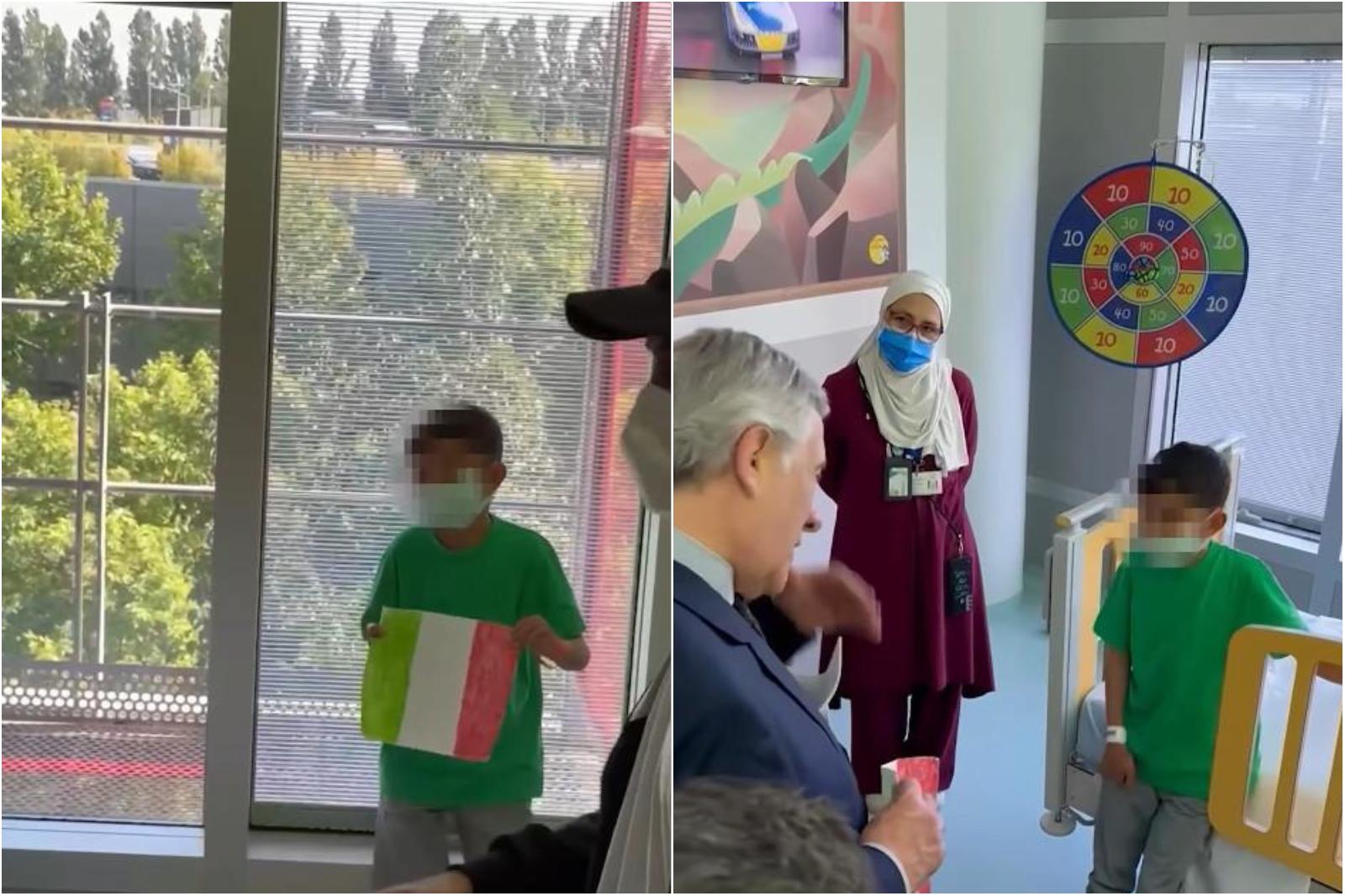Il piccolo Fadl, ferito dalle bombe a Gaza, lascia il Papa Giovanni dopo venti giorni