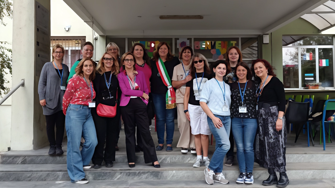 Inaugurata settimana "Erasmus Outside" a Paderno Dugnano, con focus su educazione ambientale e sostenibilità. Coinvolte scuole di Italia, Francia, Lettonia ed Estonia. Evento aperto dalla junior band della scuola Allende. Studenti parteciperanno a varie attività educative e culturali. Inaugurata settimana "Erasmus Outside" a Paderno Dugnano, con focus su educazione ambientale e sostenibilità. Coinvolte scuole di Italia, Francia, Lettonia ed Estonia. Evento aperto dalla junior band della scuola Allende. Studenti parteciperanno a varie attività educative e culturali.