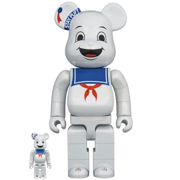 Bearbrick, Stay Puft Marshmallow/Man White Chrome