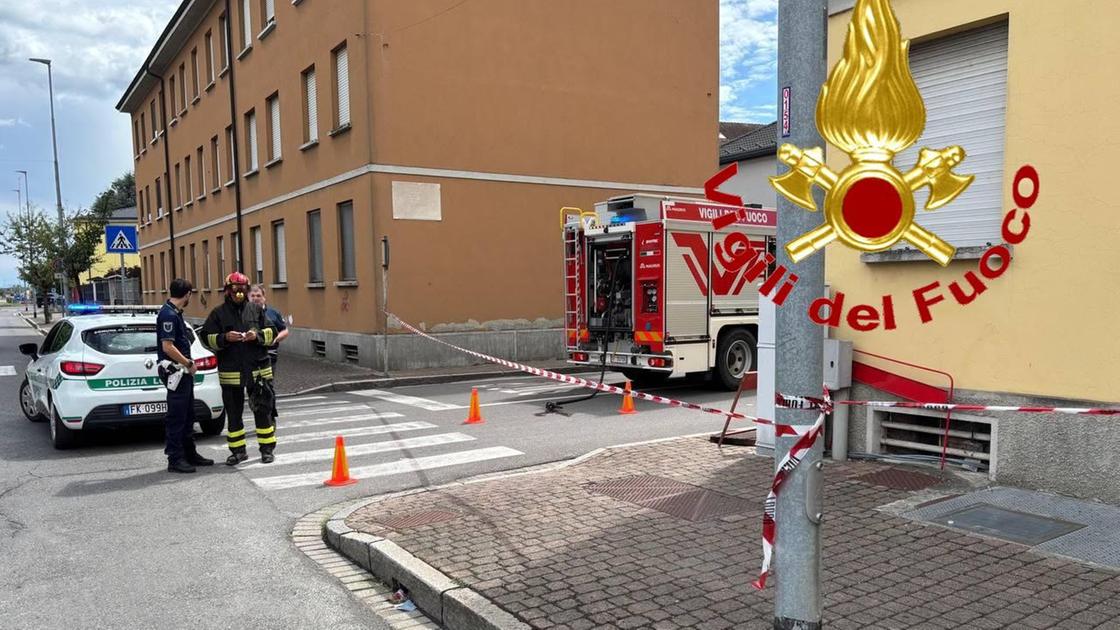 A fuoco un tombino Enel: paura a Sant’Angelo Lodigiano