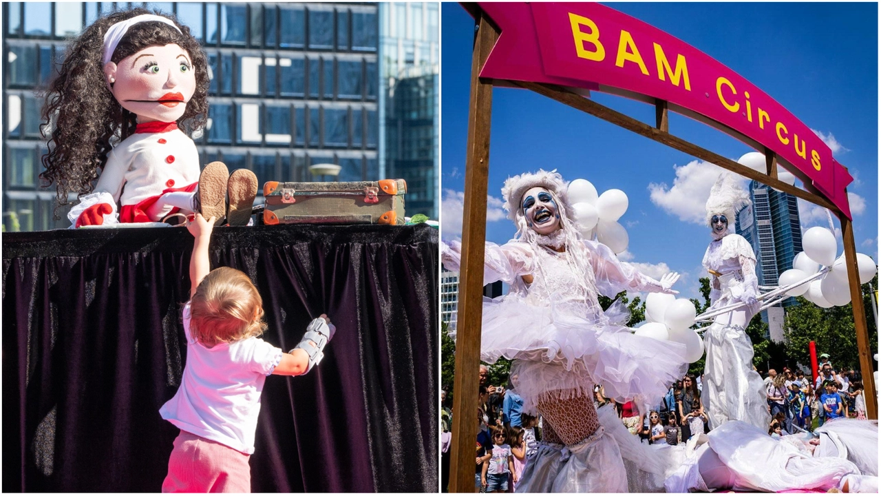 Due immagini dell’ultima giornata di Bam Circus, la tre giorni dedicata al circo contemporaneo tenutasi nei giardini di Portanuova Due immagini dell’ultima giornata di Bam Circus, la tre giorni dedicata al circo contemporaneo tenutasi nei giardini di Portanuova