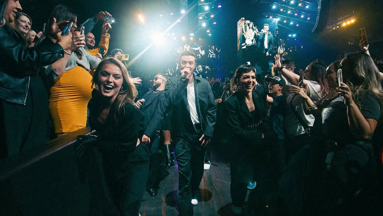 Justin Timberlake in concerto (Instagram) Justin Timberlake in concerto (Instagram)
