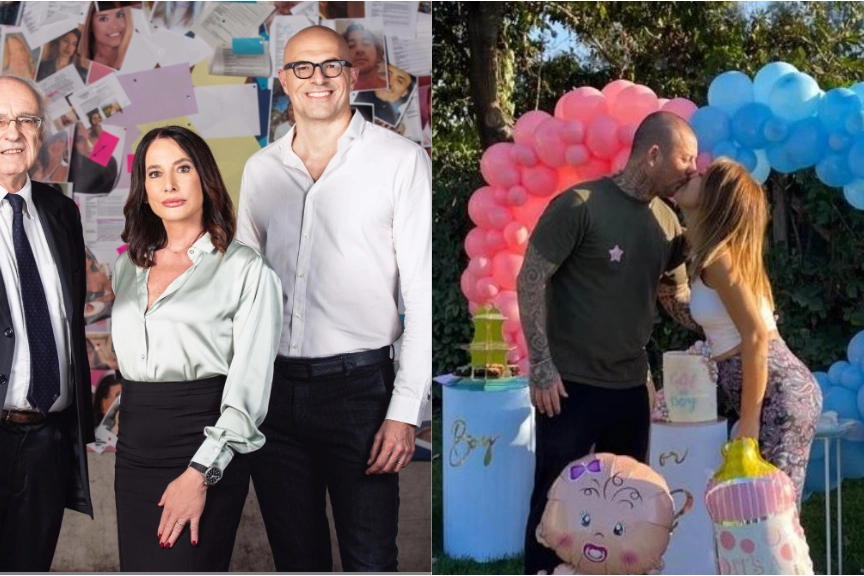 I tre esperti di Matrimonio a prima vista, a destra Francesco e Martina (foto Instagram @martina_pedaletti)