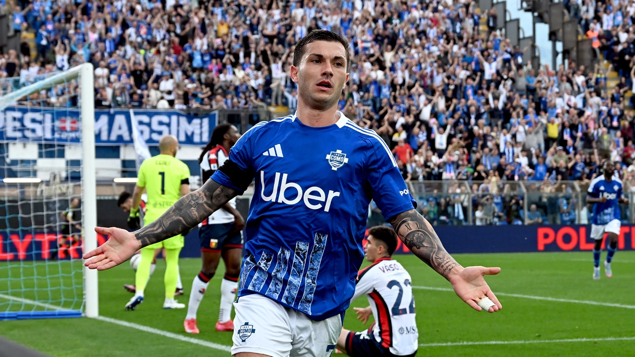 Il Como vince ancora: 1-0 contro il Genoa. Per i lariani è salvezza matematica in serie A