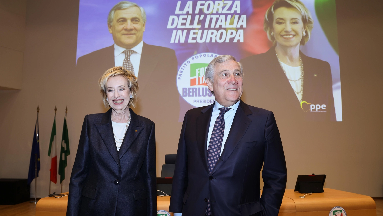 Letizia Moratti e Antonio Tajani