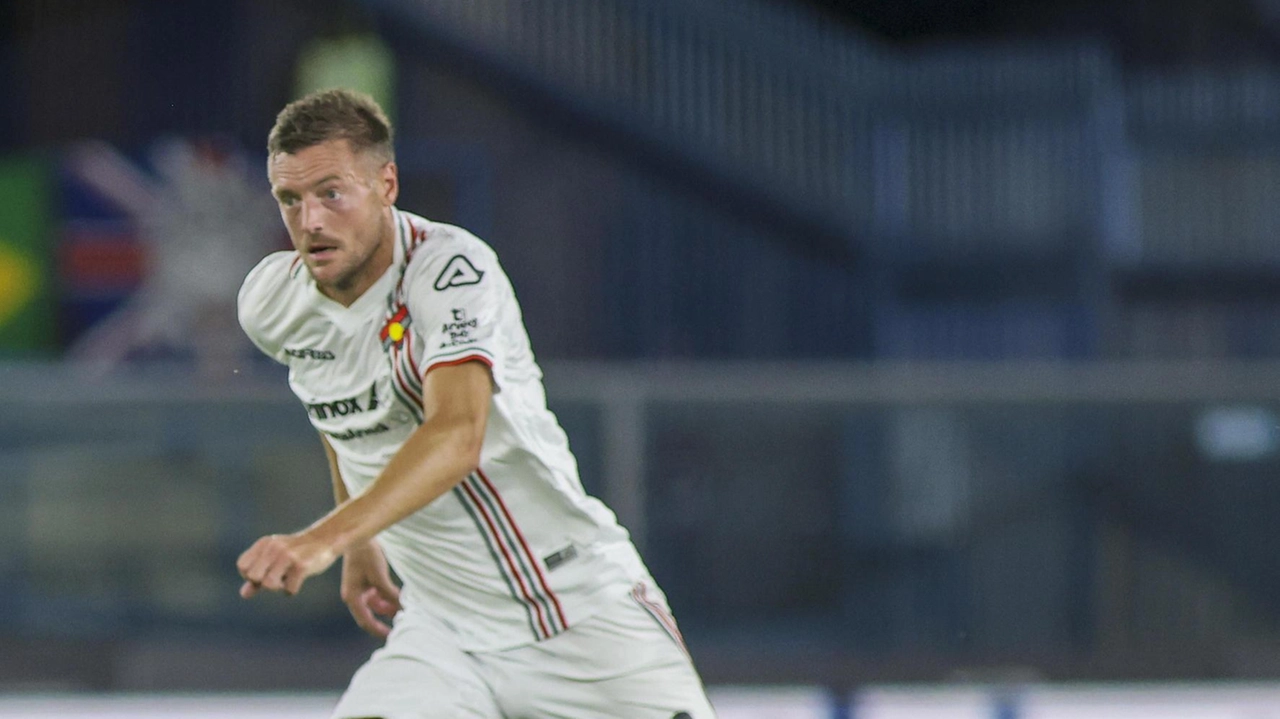 Jamie Vardy, 38 anni, impegnato al Bentegodi di Verona dove l’attaccante ha esordito con la maglia della Cremonese nello 0-0 tra i grigiorossi e l’Hellas