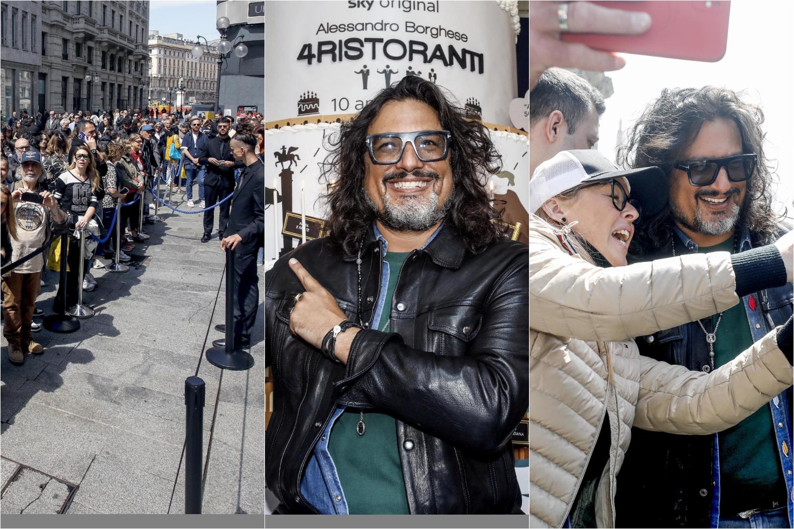 Alessandro Borghese e i 10 anni di 4 Ristoranti: maxi torta in centro a Milano e due puntate speciali Alessandro Borghese e i 10 anni di 4 Ristoranti: maxi torta in centro a Milano e due puntate speciali