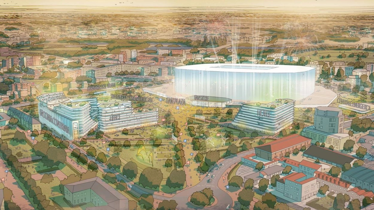 Il rendering del nuovo San Siro