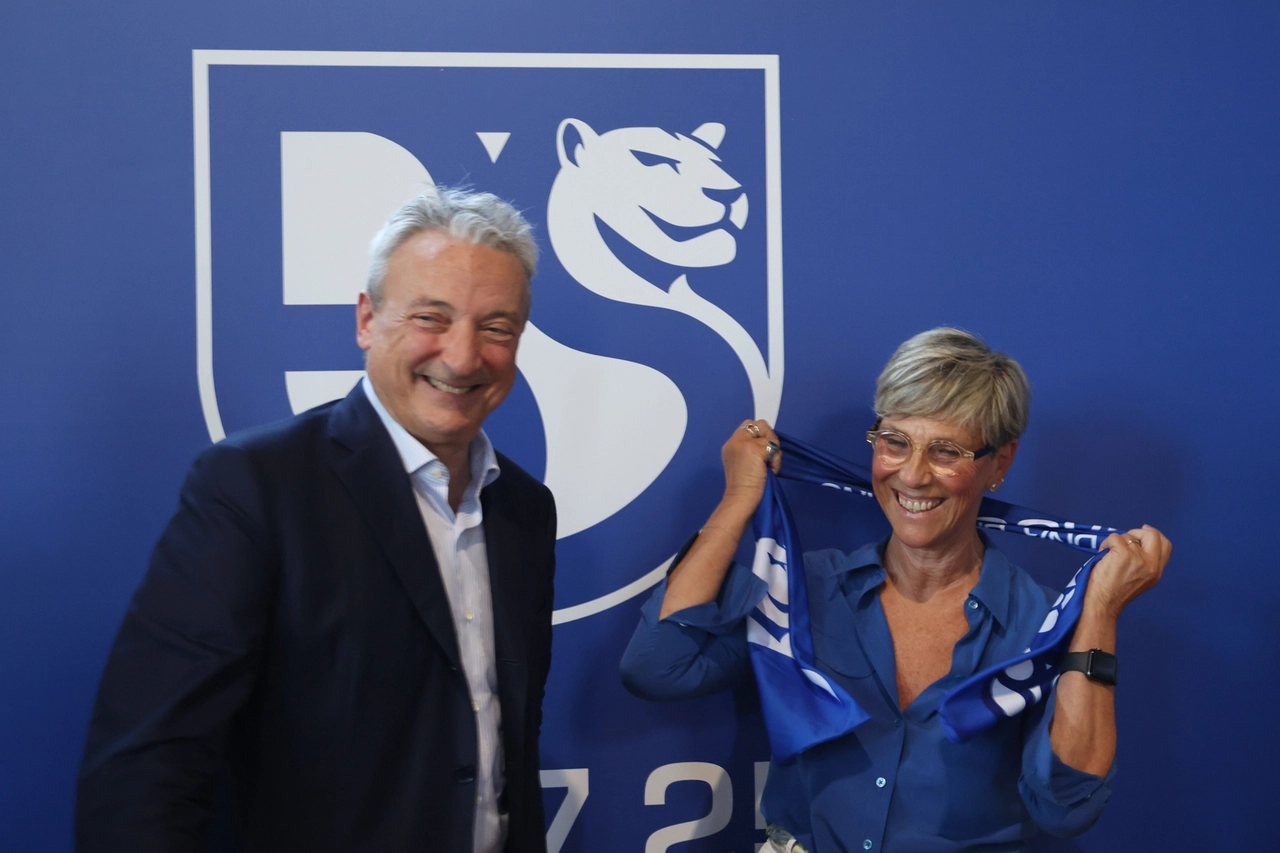 Giuseppe Pasini e Laura Castelletti, sindaco di Brescia